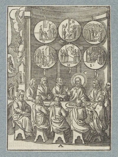 Kristus viser seg for apostlene for siste gang av Christoffel van Sichem (II)