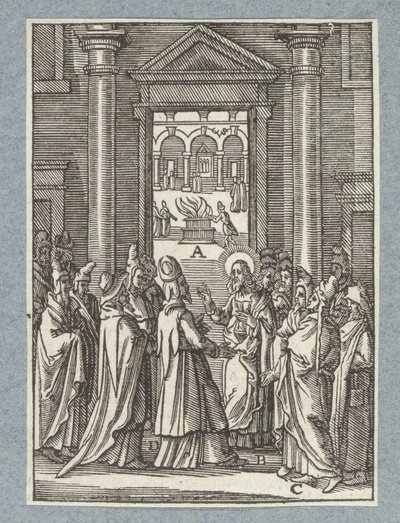 Diskuter med saddukeerne og fariseerne av Christoffel van Sichem (II)