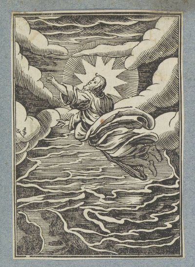 Første skapelsesdag: skille mellom lys og mørke av Christoffel van Sichem (II)