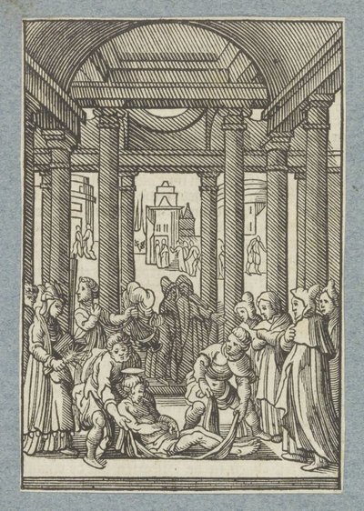 Begravelse av Stephen av Christoffel van Sichem (II)