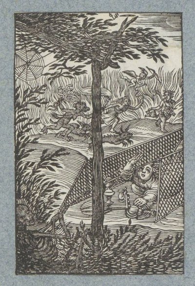 Barn fanget i Dødens garn Pia Desideria (serietittel) av Christoffel van Sichem (II)