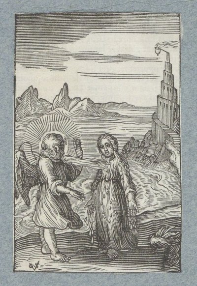 Barn smelter under engelens varme pust Pia Desideria (serietittel) av Christoffel van Sichem (II)