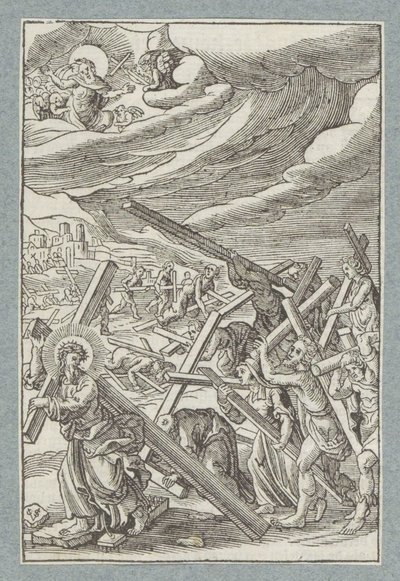 La din vilje skje på jorden som i himmelen av Christoffel van Sichem (II)
