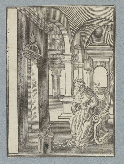 Manasse i fengsel av Christoffel van Sichem (II)