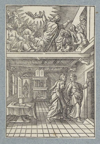Den Hellige Ånds utgytelse av Christoffel van Sichem (II)