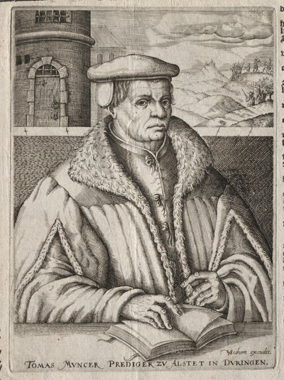 Portrett av Thomas Munzer, 1609. av Christoffel van Sichem