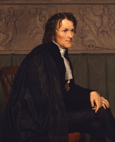Portrett av billedhuggeren Bertel Thorvaldsen 1770-1844, 1838 av Christoffer Wilhelm Eckersberg