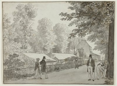 Relais, Avenue des Champs-Élysées, Paris (foran); Scene fra livet til Odysseus (bakside) av Christoffer Wilhelm Eckersberg