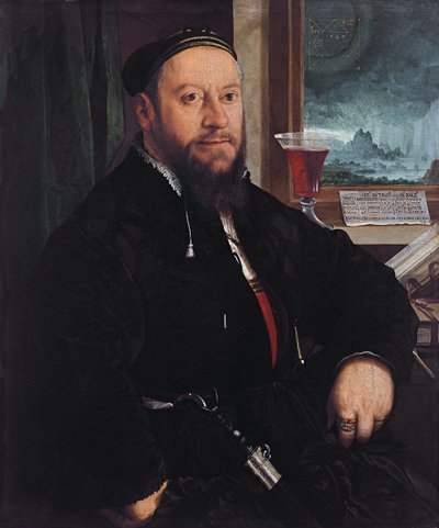 Portrett av Matthäus Schwarz av Christoph Amberger