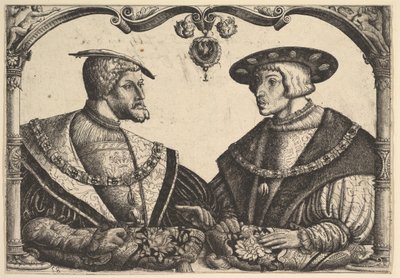 Keiserne Karl V og Ferdinand I, ca. 1531. av Christoph Bockstorffer