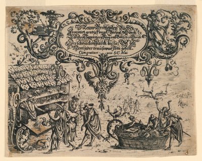 Tittelside fra Neüw Grotteßken Buch (New Grotesque Book) av Christoph Jamnitzer