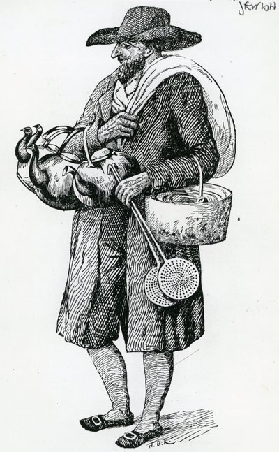 Jewish Hawker of Hamburg, attende århundre av Christoph Suhr