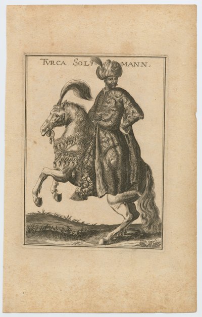 Suleiman II 1642-1691, Sultan av det osmanske riket, 1710 av Christoph Wiegel