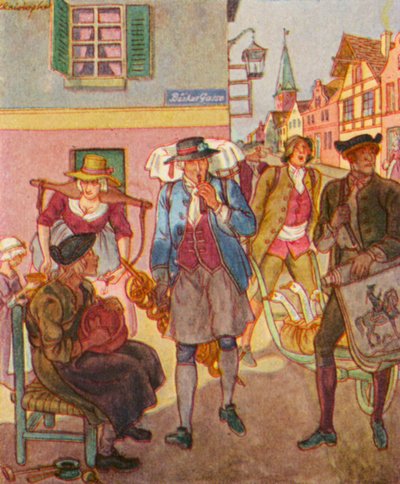 Straßenhändler von Christophe (1856-1945)