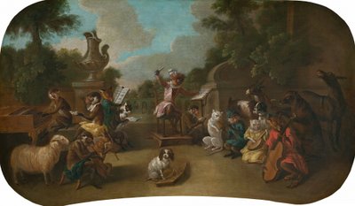 Singerie: The Concert, ca. 1739. av Christophe Huet