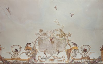 The Grande Singerie, detalj, ca. 1735 (veggmaleri) av Christophe Huet
