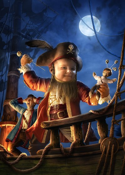 Den lille piratens eventyr i måneskinnet av Christophe Kiciak