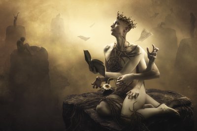 Mystisk figur med flere armer av Christophe Kiciak