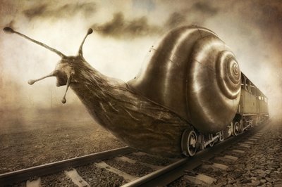 Steampunk-snegletog av Christophe Kiciak