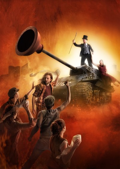 Top Hat-tank-protest av Christophe Kiciak