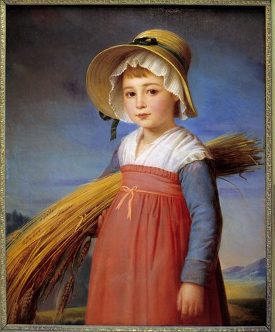 La petite gleaneuse Maleri av Christophe Degeorge (1786-1854) Musee Bargoin fra 1800-tallet, Clermont Ferrand (Clermont-Ferrand) av Christophe Thomas Degeorge