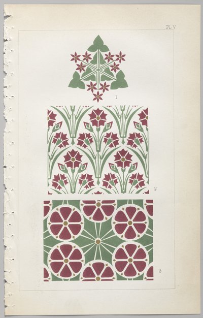 Kunsten å dekorativt design: med et vedlegg, som gir klokkeslett for blomstene åpne, utgitt av Day & Son, London, 1862 av Christopher Dresser