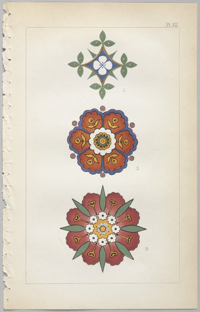 Kunsten å dekorativt design: med et vedlegg, som gir klokkeslett for blomstene åpne, utgitt av Day & Son, London, 1862 av Christopher Dresser