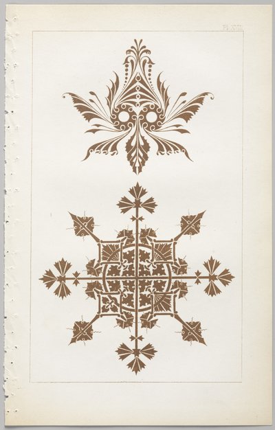Kunsten å dekorativt design: med et vedlegg, som gir klokkeslett for blomstene åpne, utgitt av Day & Son, London, 1862 av Christopher Dresser