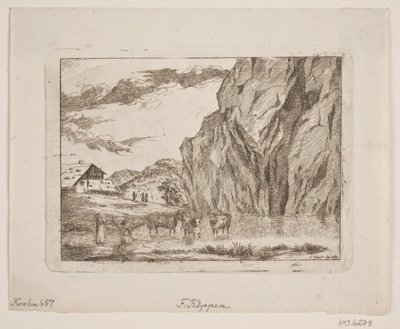 Fjelllandskap av Christopher Friederich Köppen