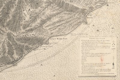 Et nytt filosofisk korografisk kart over East-Kent av Christopher Packe