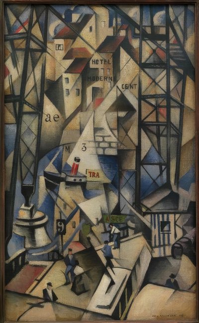 Den gamle havnen av Christopher Richard Wynne Nevinson