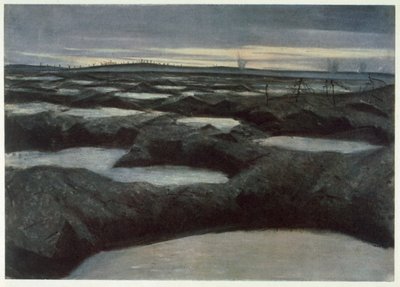 After a Push, fra British Artists at the Front, Continuation of The Western Front, 1918 av Christopher Richard Wynne Nevinson