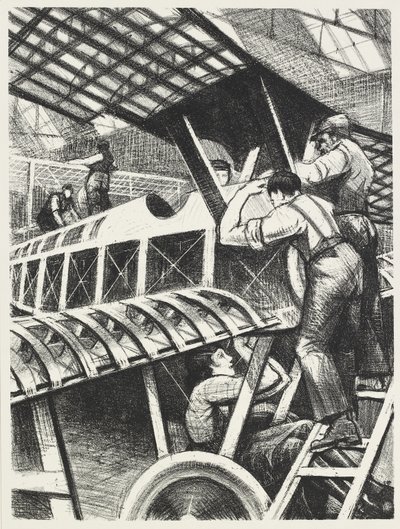 Montering av deler, 1917 av Christopher Richard Wynne Nevinson