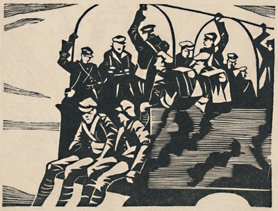 Lorry-Jumpers, 1919 av Christopher Richard Wynne Nevinson
