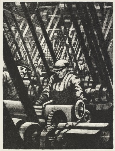 Making the Engine, 1917 av Christopher Richard Wynne Nevinson