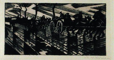 På vei til Ypres av Christopher Richard Wynne Nevinson