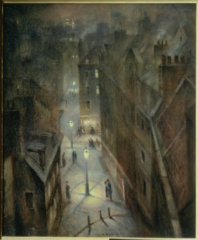 Soho Twilight, ca. 1924 av Christopher Richard Wynne Nevinson