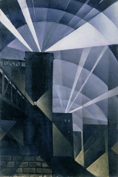 De første søkelysene på Charing Cross av Christopher Richard Wynne Nevinson