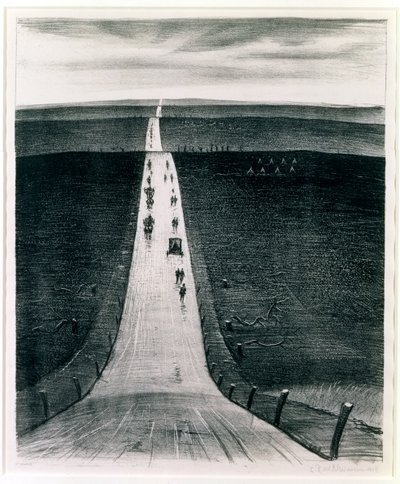 Veien fra Arras til Bapaume, 1918 av Christopher Richard Wynne Nevinson
