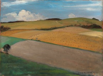 The Trundle at Goodwood, 1930-tallet av Christopher Richard Wynne Nevinson