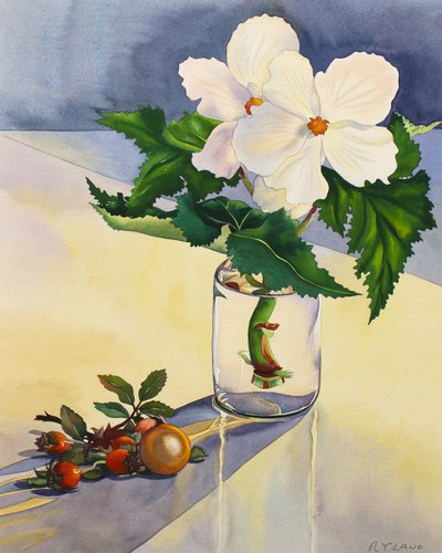 Hvit Begonia og Nyper av Christopher Ryland