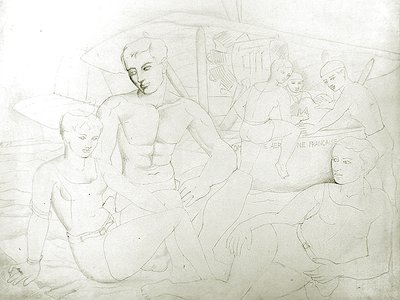 Badegjestene av Christopher Wood