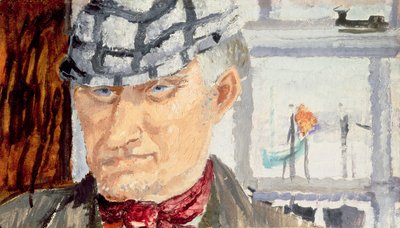 The Fisherman, 1928 (olje på papp) av Christopher Wood