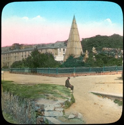 Killigrew Monument, Falmouth, Cornwall, slutten av 1800- eller begynnelsen av 1900-tallet av Church Army Lantern Department