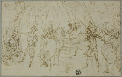 Scene med soldater av Cigoli