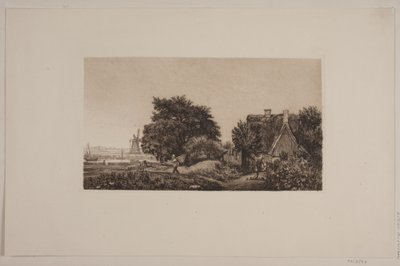Landskap med mølle av Cilius Johannes Konrad Andersen