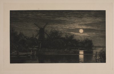 Månelysekvelden på Tubæk av Cilius Johannes Konrad Andersen