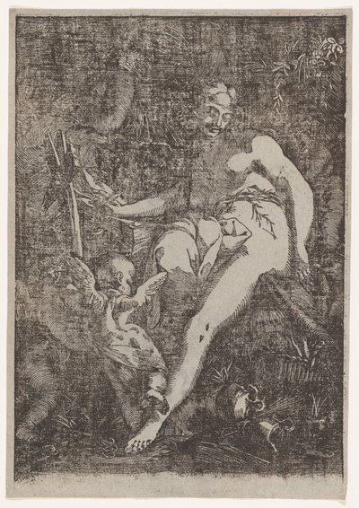 Den hellige Maria Magdalena i bot, 1590-1607. av Circle of Giuseppe Scolari