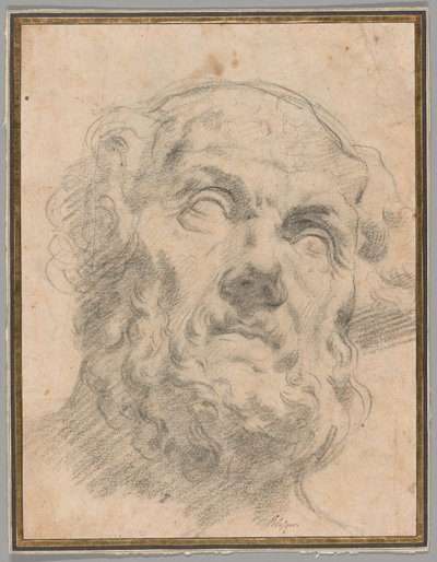 Leder for en gammel mann, muligens Seneca av Circle of Peter Paul Rubens