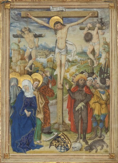 Korsfestelsen, 1481-82. av Circle of the Housebook Master